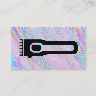 Hair Clipper   Rainbow Liquid Business Card