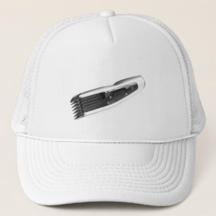 Hair clipper trucker hat