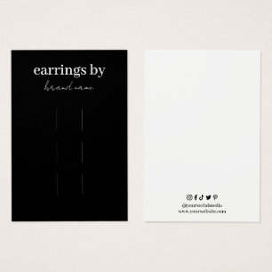 Hair Clips Display Business Card