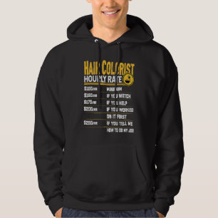 Hair Colorist Hair Stylist Barber Hairdresser Hour Hoodie