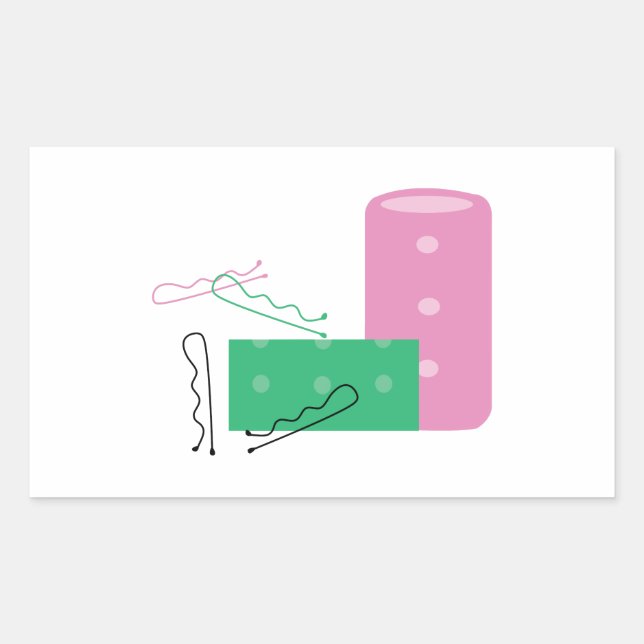 Hair Curlers Sticker (Front)