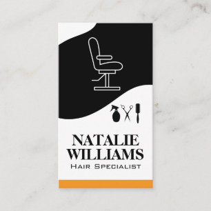 Hair Cutting Tools   Salon Chair Business Card