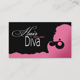Hair Diva - Beauty Salon Beautician Hair Stylist Business Card