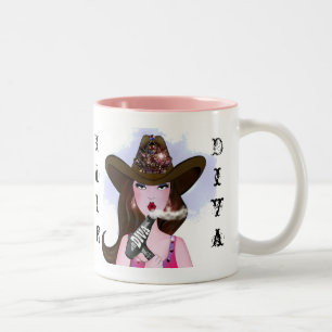 "Hair DIVA" Two-Tone Coffee Mug