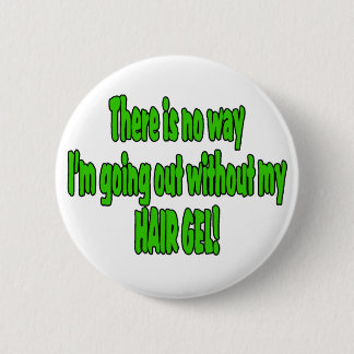 Hair Gel 2 Inch Round Button