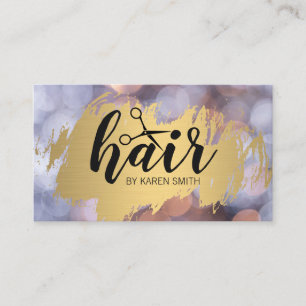HAIR / Gold Brushed / Boke Business Card
