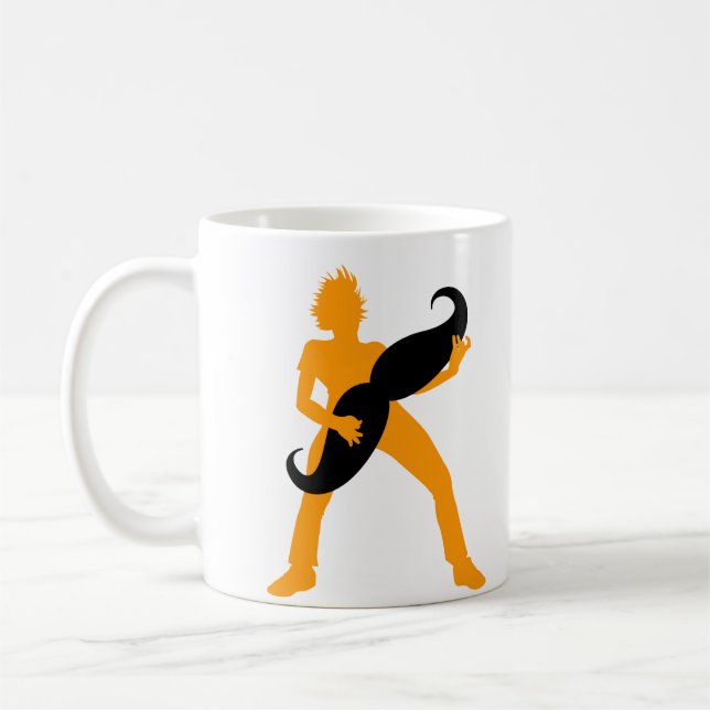 Hair Guitar Coffee Mug (Left)