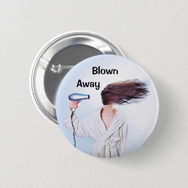 Hair Humour 2 Inch Round Button (Front & Back)
