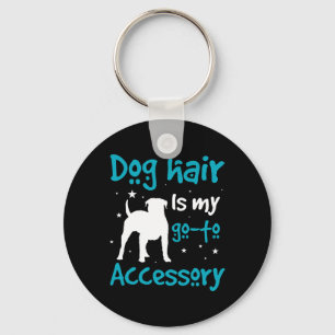 Hair Is Go-to Accessory - American Bulldog Keychain
