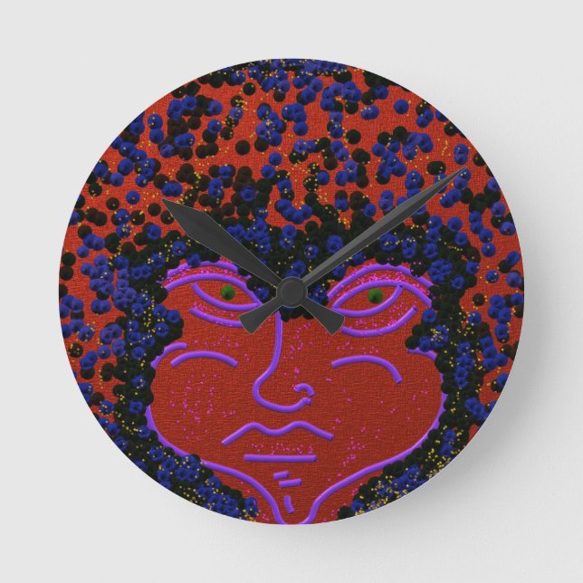 Hair Life Round Clock (Front)
