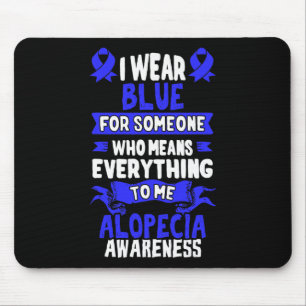 Hair Loss Awareness - Alopecia Areata Mouse Pad