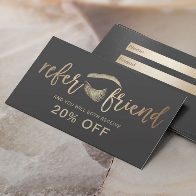 Hair & Makeup Artist Gold Eyelash Salon Referral (Creator Uploaded)