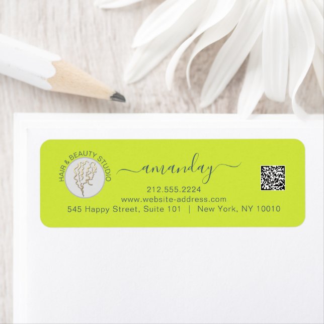 Hair Makeup Beauty Studio Lash Gold Logo QR RSVP L (Insitu)