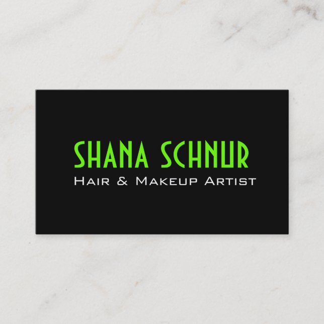 Hair & Makeup Business Card (Front)