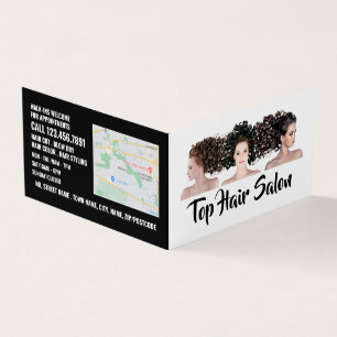 Hair Models, Hair Stylist, Hair Salon Loyalty Business Card