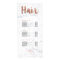 Hair modern gold typography marble price list