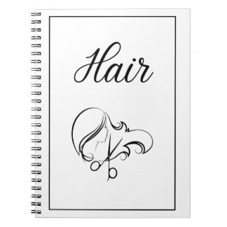 Hair Notebook | White Notebook