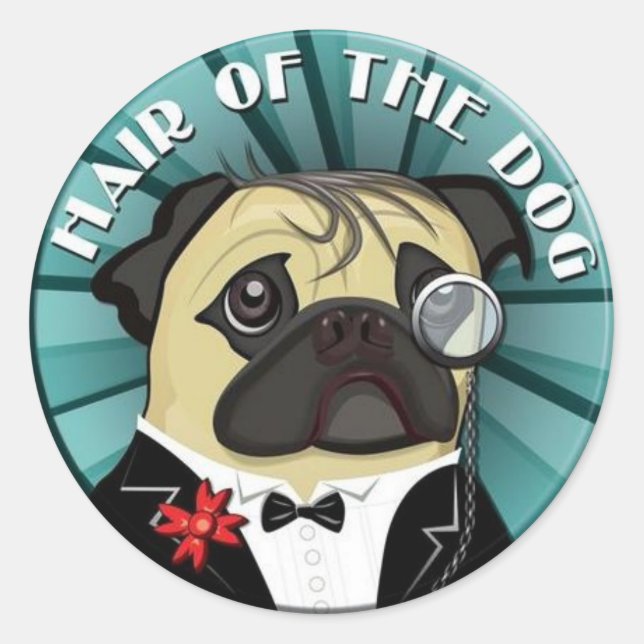 Hair Of The Dog merchandize Classic Round Sticker (Front)