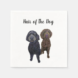 "Hair of the Dog" Wedding Cocktail Napkins