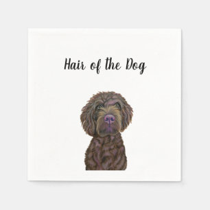 "Hair of the Dog" Wedding Cocktail Napkins