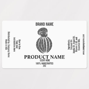 Hair Product Label template Braids package