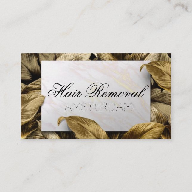 Hair Removal Business Card (Front)