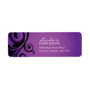 Hair Salon Address Labels