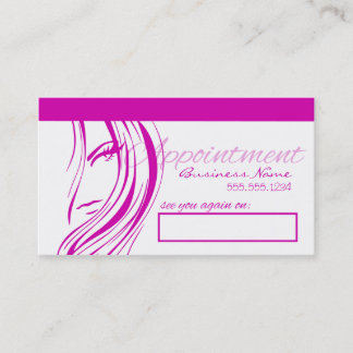 Hair Salon Appointment Cards