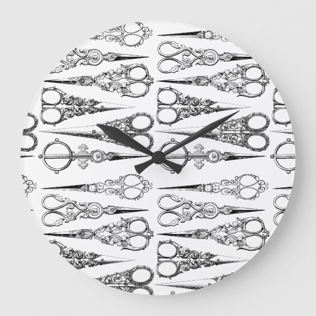 Hair Salon Beauty Salon Hairdresser Clock  (Front)