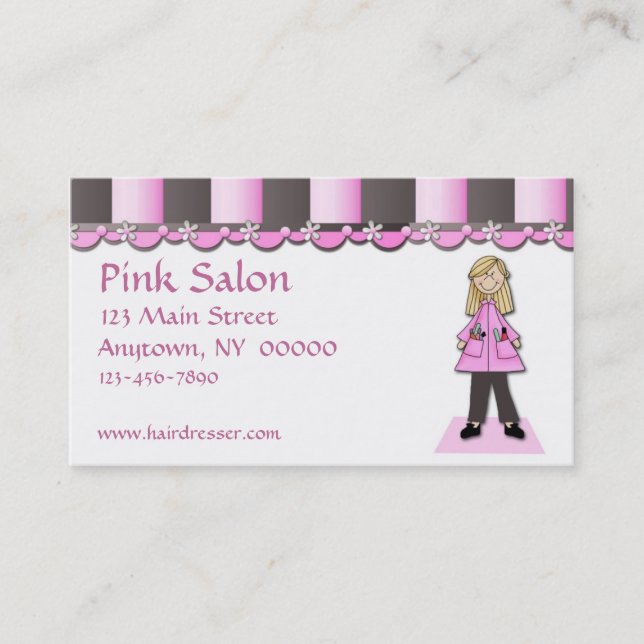 Hair Salon Business Card (Front)