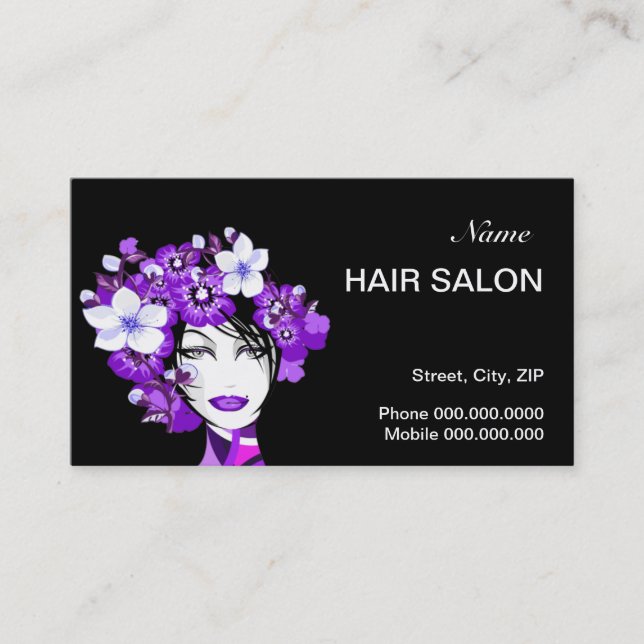 Hair Salon Business Card (Front)