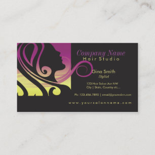 Hair salon business card