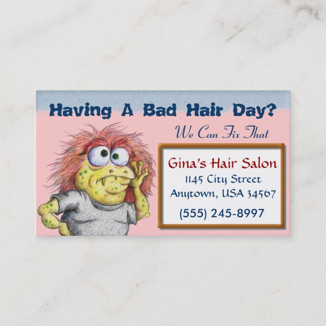 Hair Salon Business Card (Front)