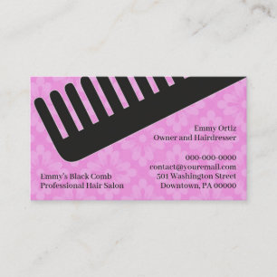 Hair Salon Business Card w/Appointment