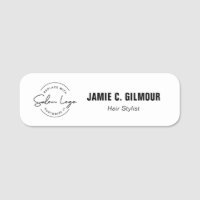 Hair Salon Custom Logo Employee Name Magnetic