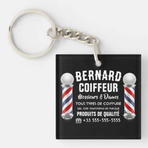 Hair salon decoration keychain