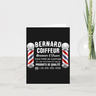 Hair salon decoration note card