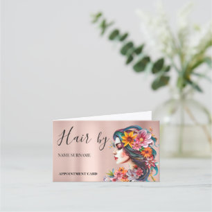 Hair Salon Folded Appointment Card