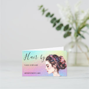 Hair Salon Folded Appointment Card