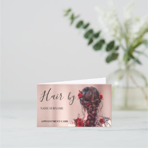 Hair Salon Folded Appointment Card
