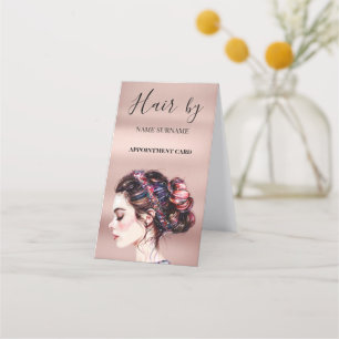 Hair Salon Folded Appointment Card
