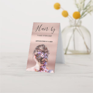 Hair Salon Folded Appointment Card