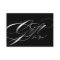 Hair Salon Gift Certificate Black Silver