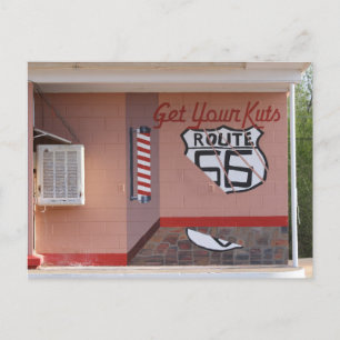 Hair Salon Mural on Route 66, New Mexico  Postcard