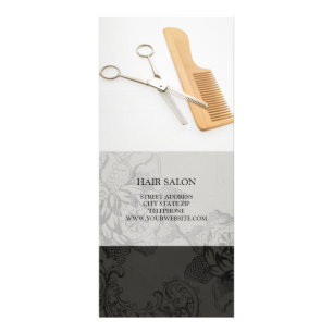 Hair Salon Services Price List {Silver} Rack Card