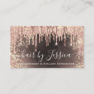 Hair Salon Stylist Hairdresser Nails Makeup Beauty Business Card