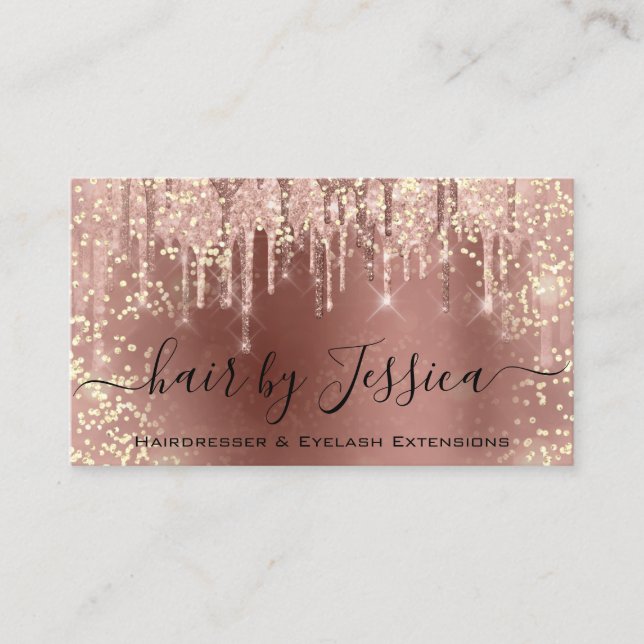 Hair Salon Stylist Hairdresser Nails Makeup Vip Business Card (Front)