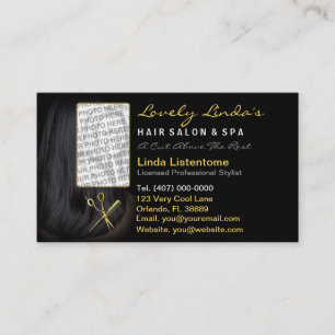 Hair Salon Stylist Photo Appointment Card