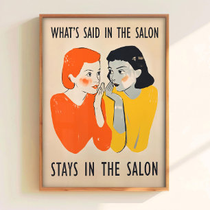 Hair Salon Wall Art Printable Trendy Hairdresser