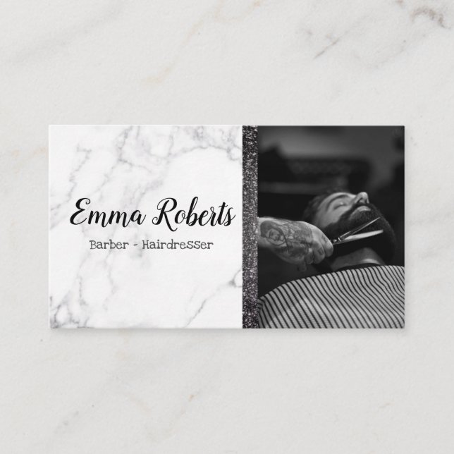 Hair Shop Scissors Hairdressing Salon Barber Shop Business Card (Front)